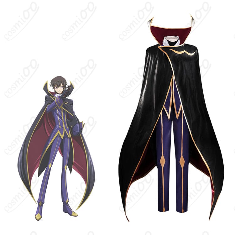 ルルーシュ・ランペルージ コスプレ衣装 黒の騎士団版とキャラクターの詳細なコスプレイメージ。コードギアス ファン必見！