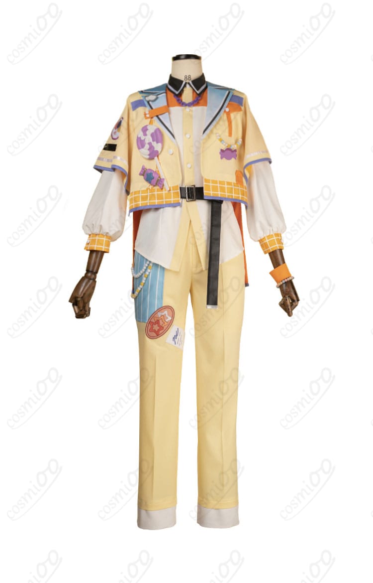 天祥院英智 ハッピーチャーム衣装 コスプレ衣装 正面ビュー。高品質な仕上がりで、華やかなデザインが特徴。