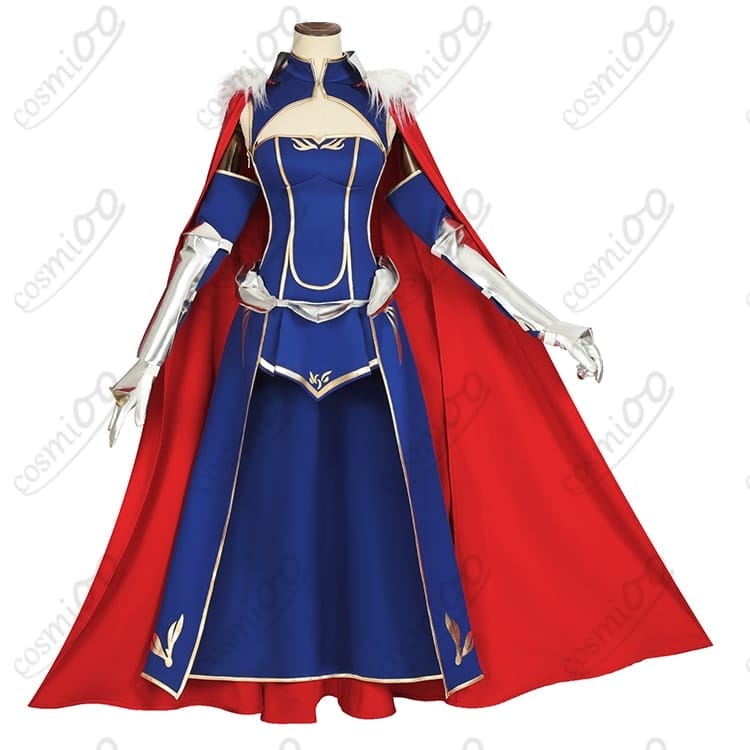 FGO セイバー コスプレ衣装 青ドレス＋銀甲冑 ハイレプリカ - 1枚目の画像