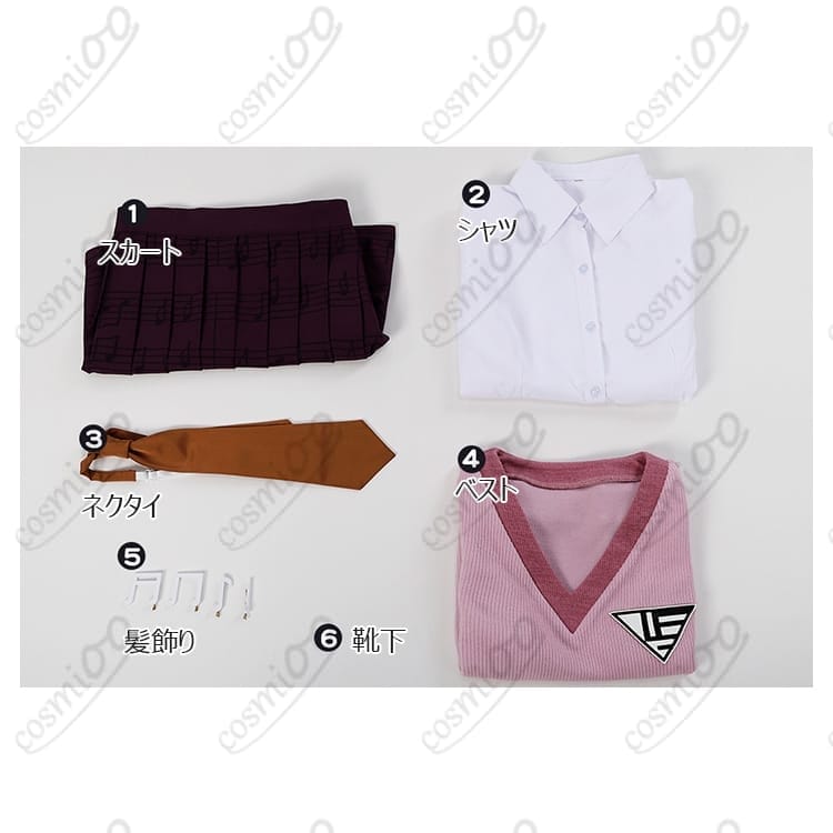 ニューダンガンロンパV3 赤松楓 コスプレ衣装｜高品質・学園制服・初期衣装 - 5枚目の画像