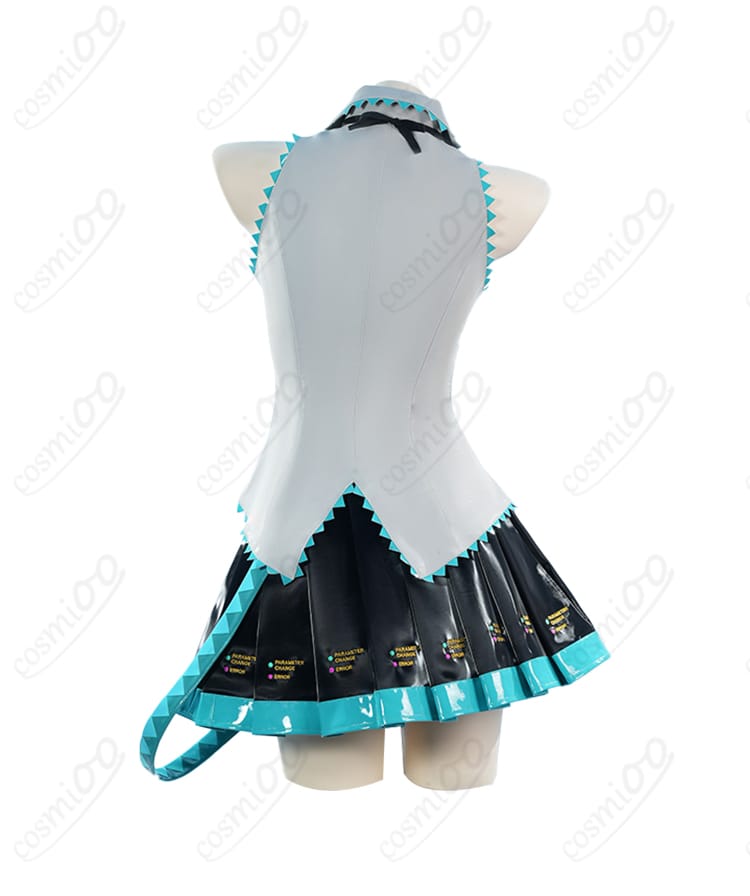 初音ミク コスプレ衣装背面写真 - 背面の美しいデザイン