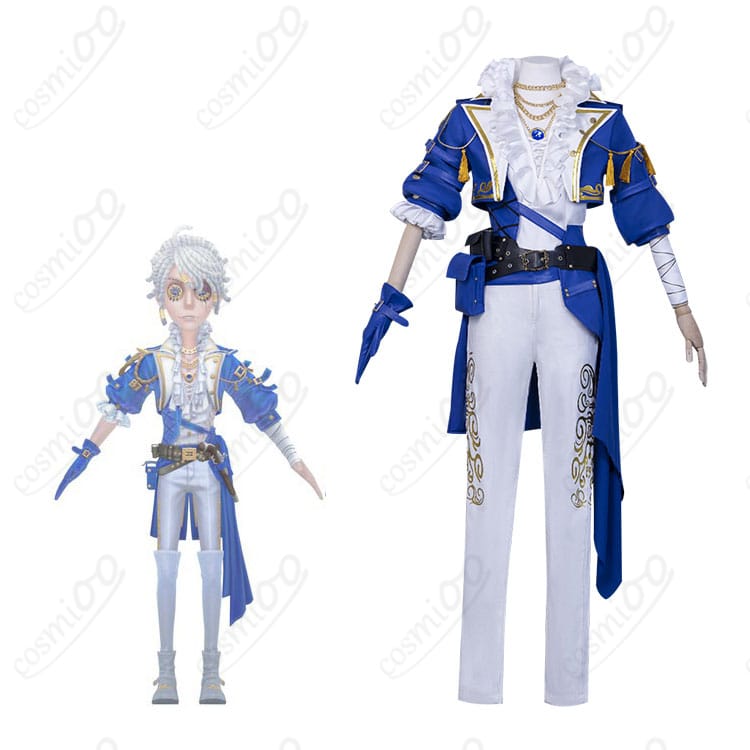アイデンティティVの囚人（ルカ・バルサー）コスプレ衣装とキャラクターの再現シーン。高精度なデザインで、あなたも囚人に変身！