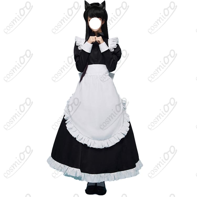 古見硝子メイド服コスプレ衣装｜清楚可憐な文化祭バージョン高品質フルセット - 1枚目の画像