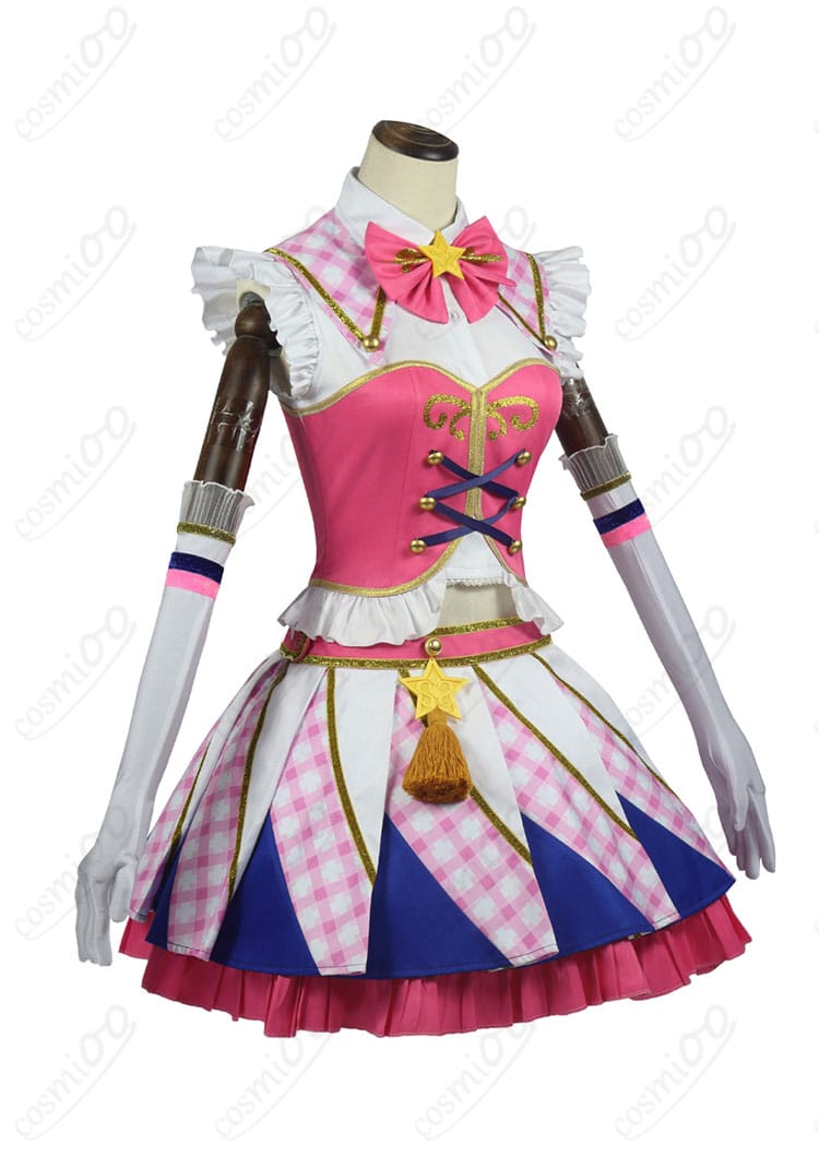 アイカツ！ Soleil 星宮いちご コスプレ衣装側面。衣装のシルエットとデザインの美しさが際立つ。