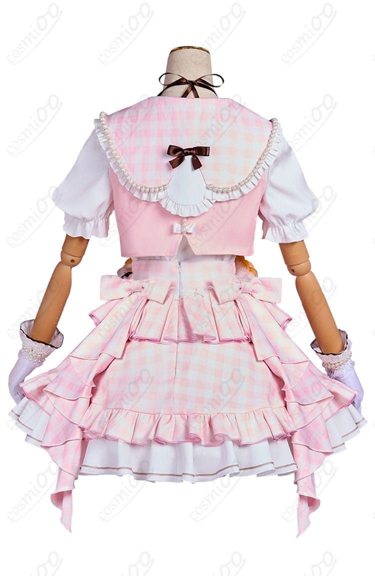 花里みのり コスプレ衣装の背面画像。服の背面デザインが美しく再現されています。
