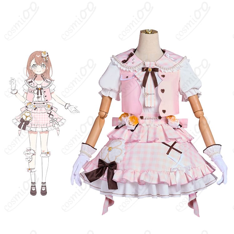 プロジェクトセカイ 花里みのり コスプレ衣装とキャラクターの結びつきが感じられるシーン。高い再現度をお楽しみください。