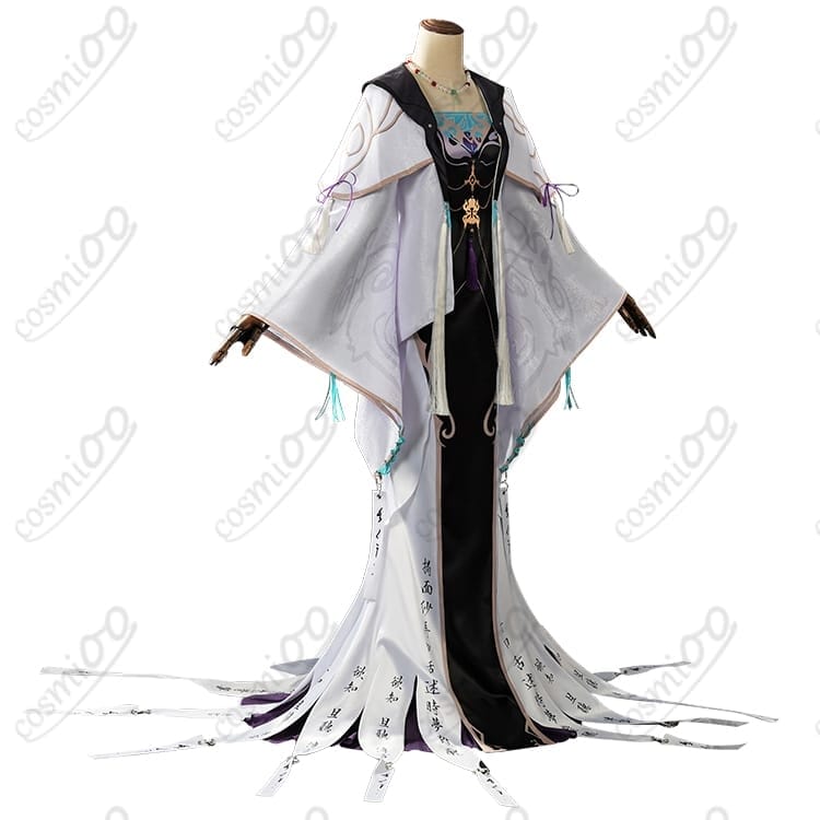 無期迷途白逸『玉骨』コスプレ衣装清廉な白銀×淡青の上品デザイン - 1枚目の画像
