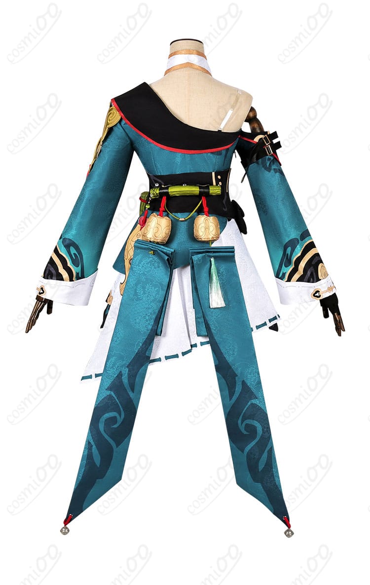 崩壊3rd 李素裳（風来義侠）コスプレ衣装の背面画像。背中のデザインが美しく、コスプレ衣装の完成度が感じられます。