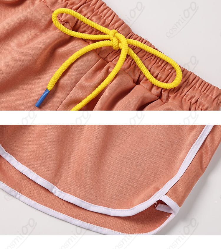 パンツのウエスト部分装飾のディテール。細部までこだわりぬいたデザインが見える画像。
