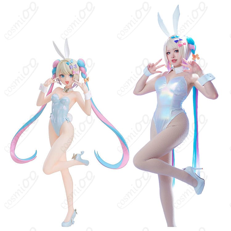 NEEDY GIRL OVERDOSEの超絶最かわてんしちゃんがバニーVer.衣装を着た姿。コスプレ衣装とキャラクターの完璧な再現。