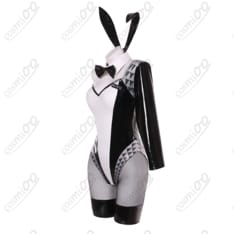 初音ミク バニーVer. コスプレ衣装｜光沢スーツ・網タイツ付・高品質 - 2枚目の画像（サムネイル）