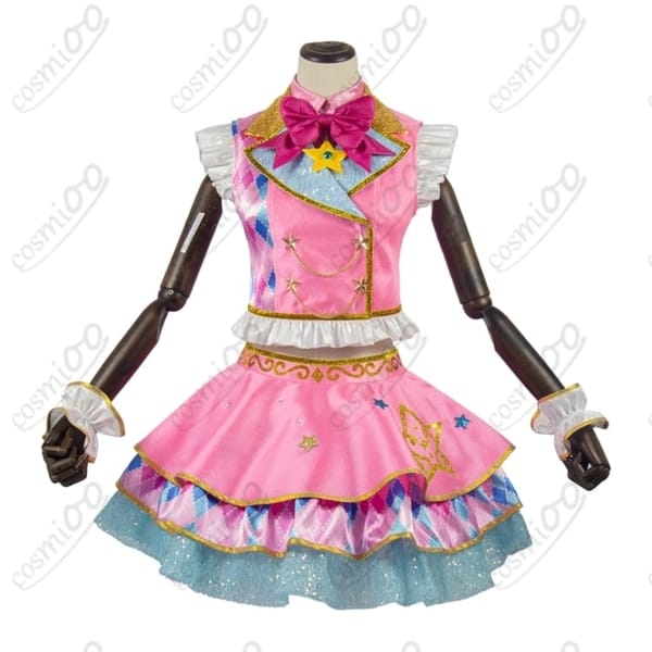 アイカツスターズ! 虹野ゆめ ピンクスターコーデ コスプレ衣装 高再現・快適