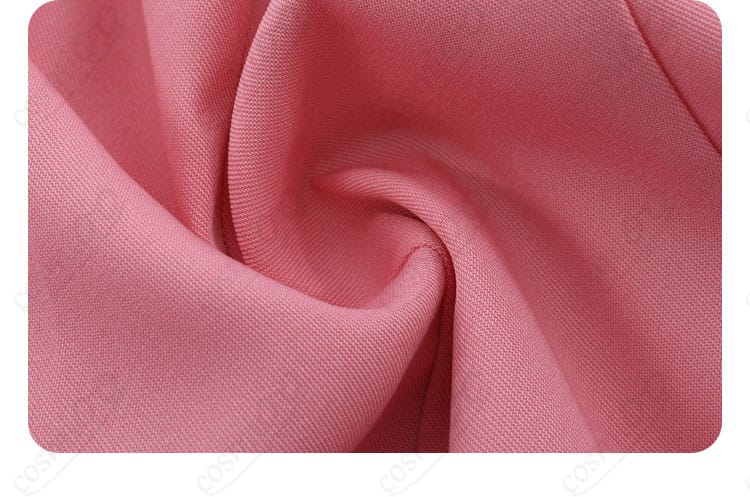 木之本桜 コスプレ衣装の布地ディテール。高品質の素材が快適な着心地を提供します。
