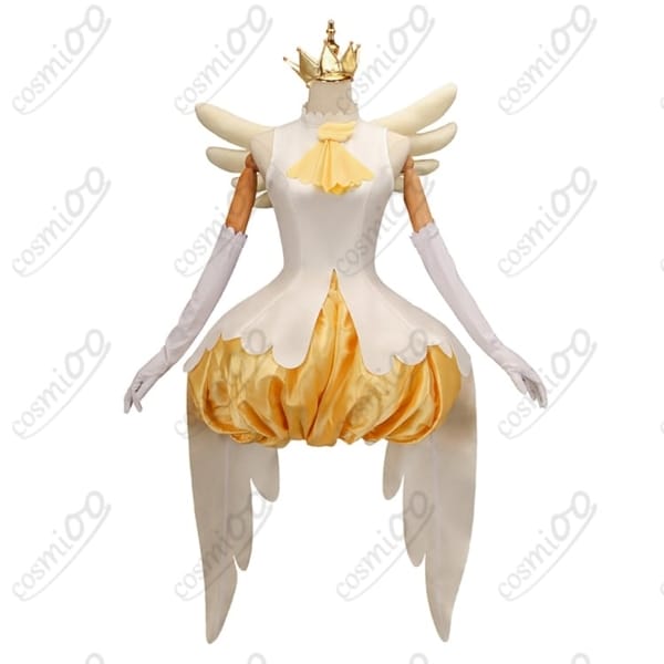 カードキャプターさくら 木之本桜 コスプレ 白×黄色バトル衣装 高再現・軽量素材