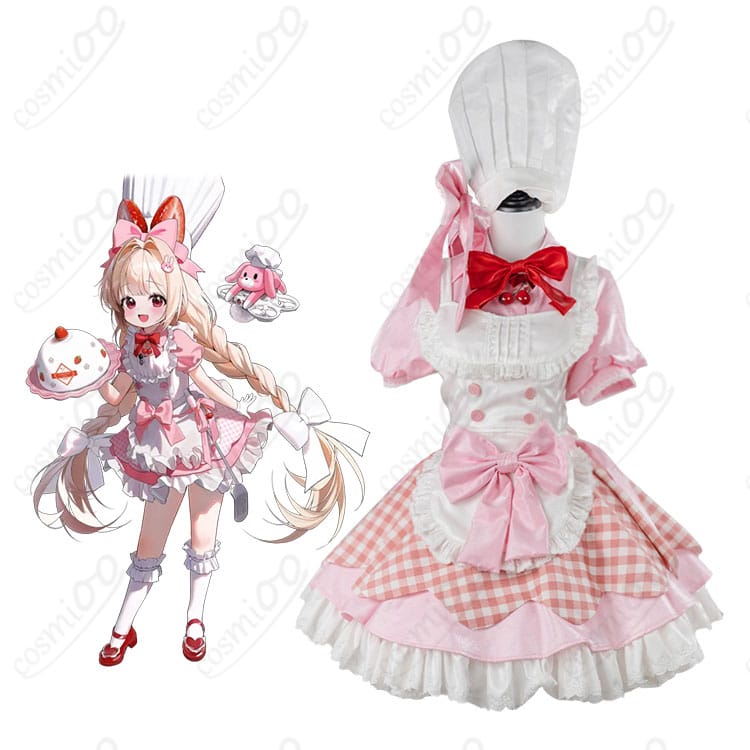 商品正面とクラストキャラクターのコスプレ衣装を組み合わせた画像 - 勝利の女神:NIKKE クラスト コスプレ衣装の正面スタイル