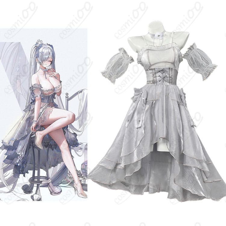 勝利の女神:NIKKE シンデレラ  ガラスのプリンセス コスプレ衣装 ｜撮影・イベント向け-1