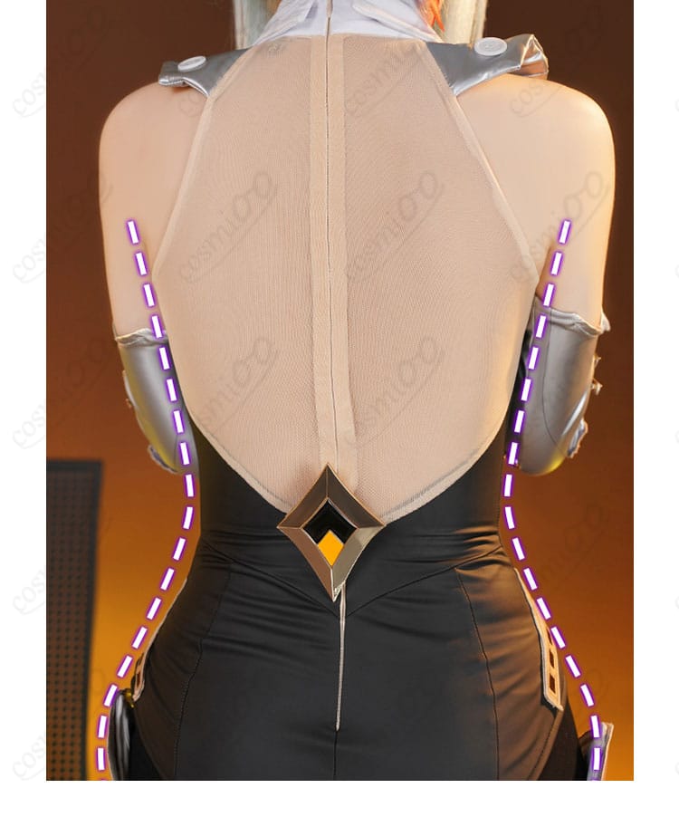 原神 イネファ 女性型ロボット コスプレ衣装-12