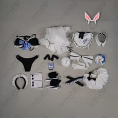 ホロライブ 兎田ぺこら 水着/メイド風コスプレ 高再現・フルセット・送料無料 - 10枚目の画像（サムネイル）