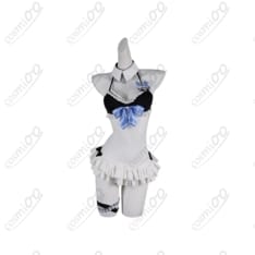 ホロライブ 兎田ぺこら 水着/メイド風コスプレ 高再現・フルセット・送料無料 - 6枚目の画像（サムネイル）