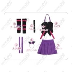 ガールズバンドクライ 海老塚智×クロミ コラボ衣装 ロック×小悪魔かわいい - 5枚目の画像（サムネイル）