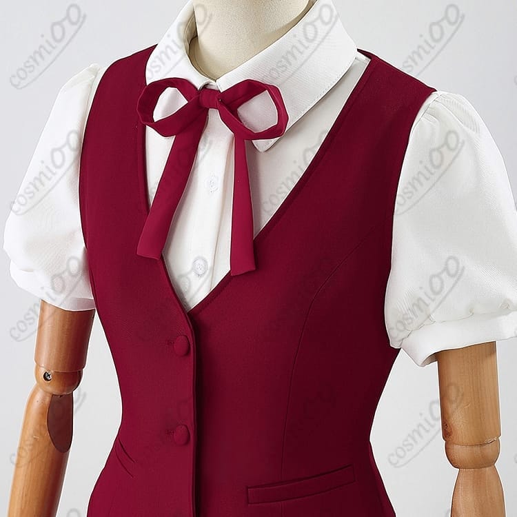 銀魂 神楽 ウエイター店員風コスプレ｜カフェ制服 高再現 フルセット - 5枚目の画像