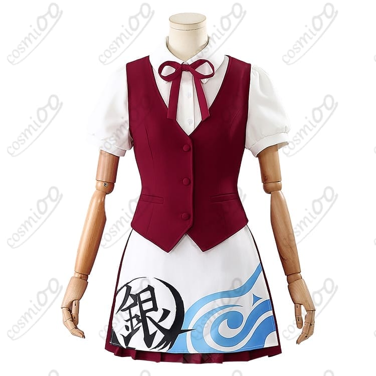 銀魂 神楽 ウエイター店員風コスプレ｜カフェ制服 高再現 フルセット - 1枚目の画像