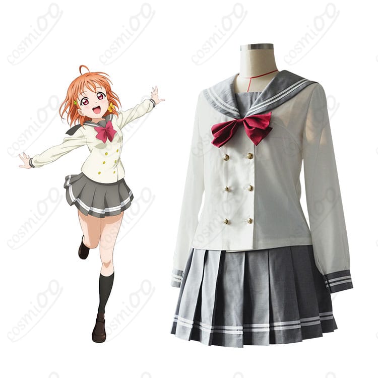 ラブライブ！サンシャイン!! 私立浦の星女学院 Aqours 冬制服 高海千歌 桜内梨子 渡辺曜 コスプレ衣装-1