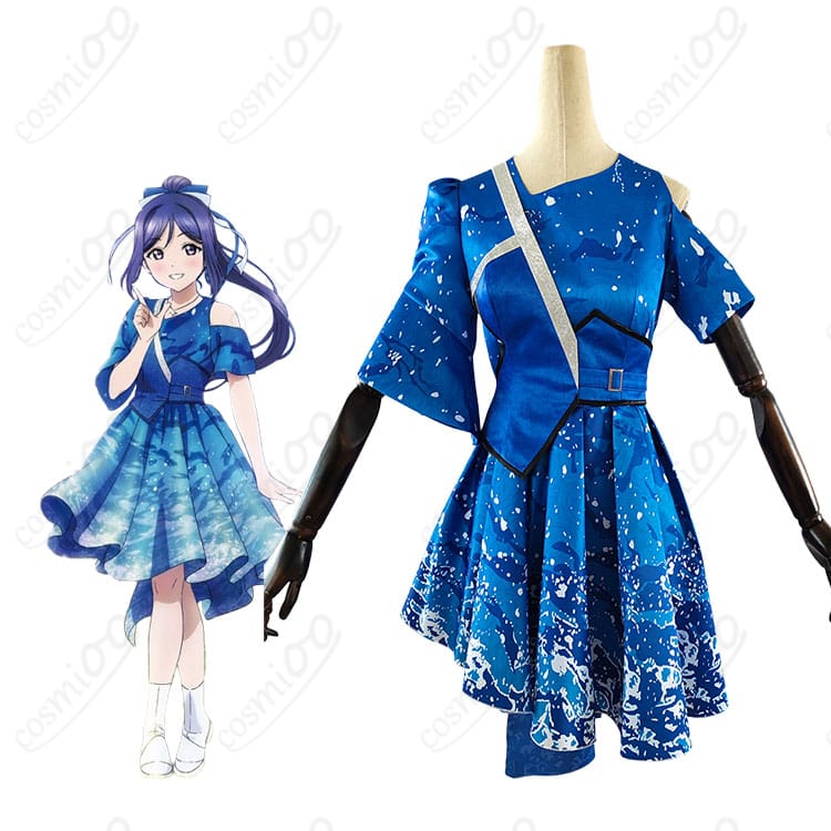 ラブライブ！サンシャイン!! Aqours 沼津ナゾトキ街歩き 〜僕らの永久hours〜 松浦果南 渡辺曜 黒澤ルビィ コスプレ衣装-1