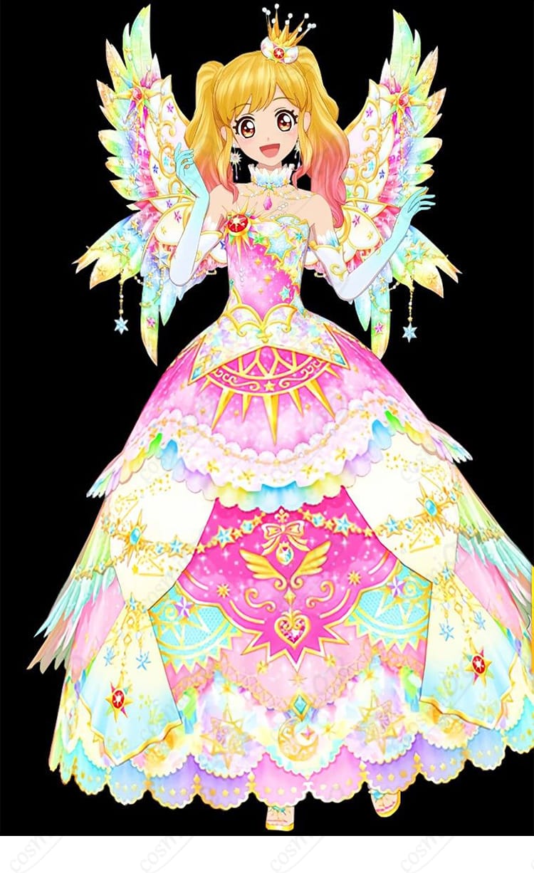 アイカツスターズ!  虹野ゆめ エターナルレインボーコーデ コスプレ衣装-1