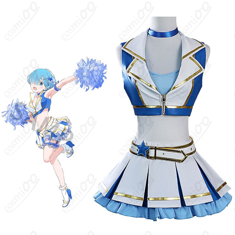 一番くじ Re:ゼロから始める異世界生活 ～貴方に勇気を～ レム チアガール姿 コスプレ衣装-1
