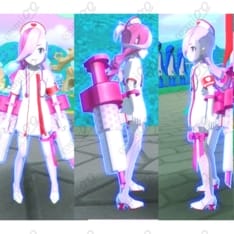 ＃コンパス『メグメグ』ナース衣装 コスプレ 高品質・可憐でポップなフルセット - 1枚目の画像（サムネイル）