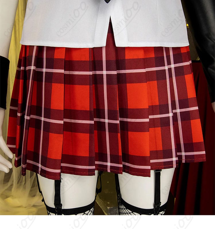 デッド オア アライブ5 マリー・ローズ 学生服 制服 コスプレ衣装-8