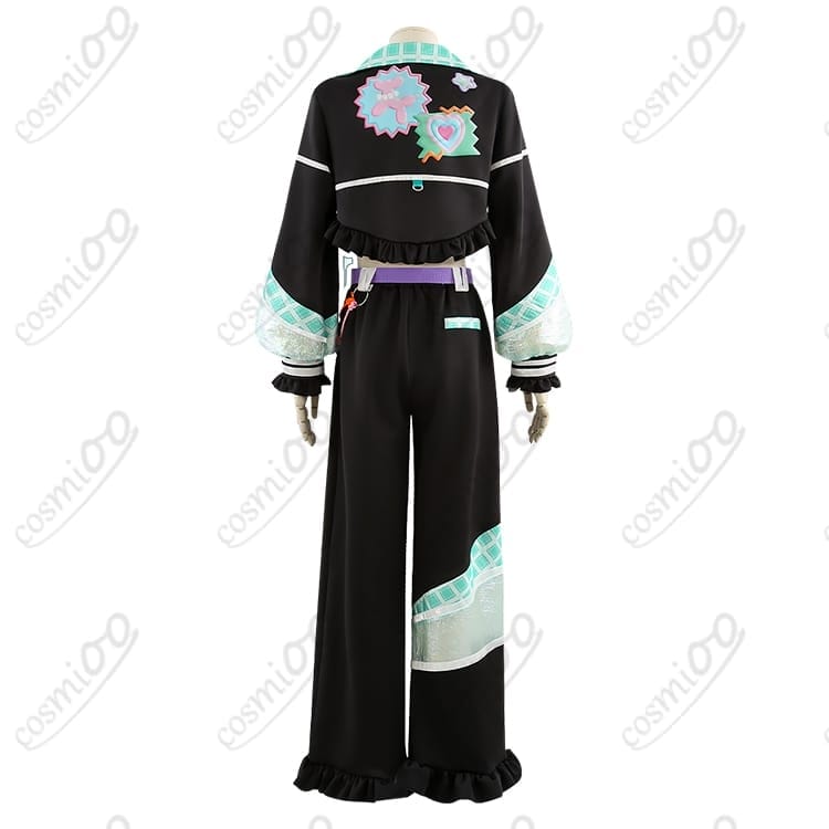 あんさんぶるスターズ！！ プレナイトチェック風 コスプレ衣装 淡緑チェックの私服 - 3枚目の画像