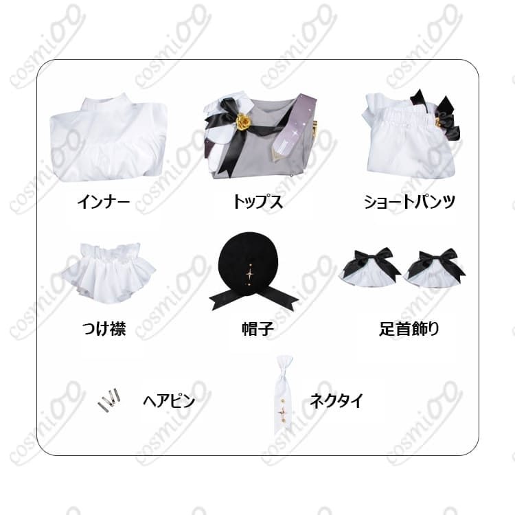鏡音リン シンフォニー コスプレ衣装｜白×金の華やかさ 高品質フルセット - 5枚目の画像
