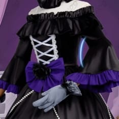 悪役令嬢転生おじさん グレイス・オーヴェルヌ コスプレ 高品質ゴシックドレス - 4枚目の画像（サムネイル）