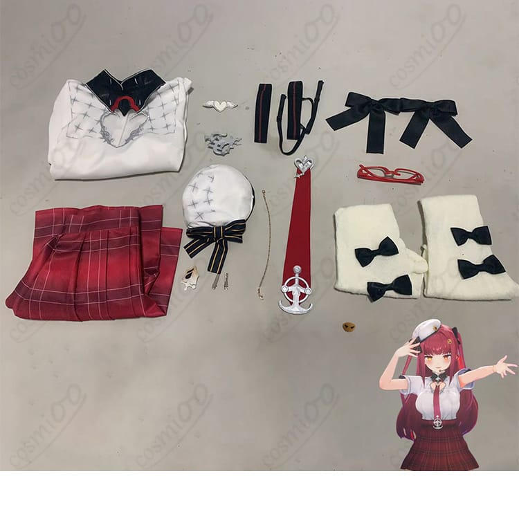 hololive（ホロライブ） 宝鐘マリン 生誕祭2025 制服 コスプレ衣装-13