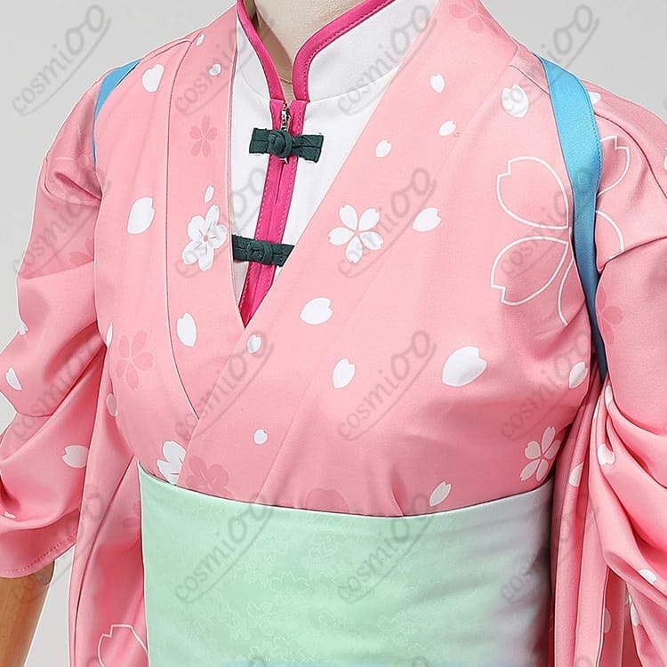 銀魂 神楽 春色茶房風コスプレ衣装 高再現・可憐で元気なカフェ制服 - 5枚目の画像