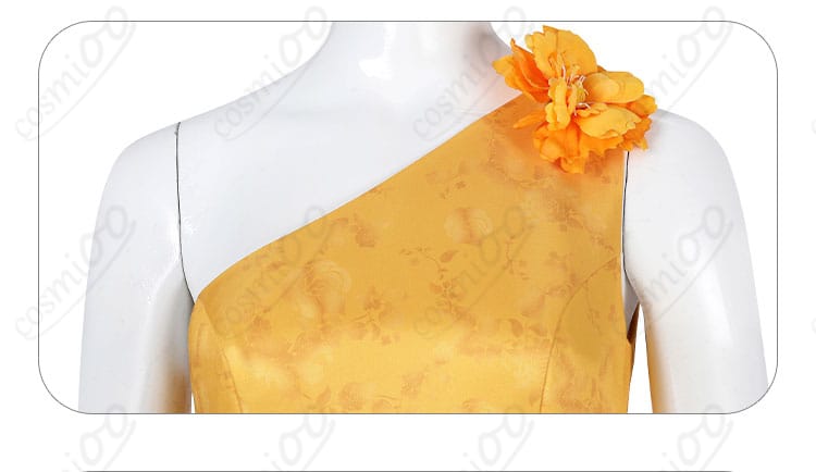 服装衣襟装飾の詳細画像|チーちゃん コスプレ衣装 襟元ディテール