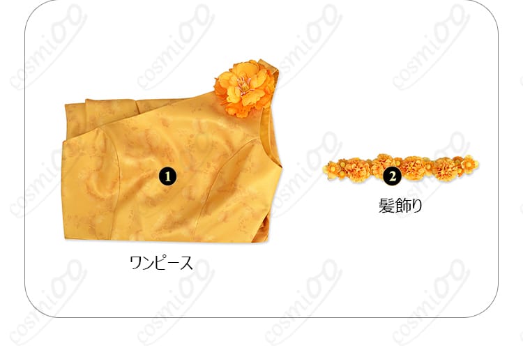 商品服装サイズ紹介画像|チーちゃん コスプレ衣装 サイズ情報・選び方ガイド