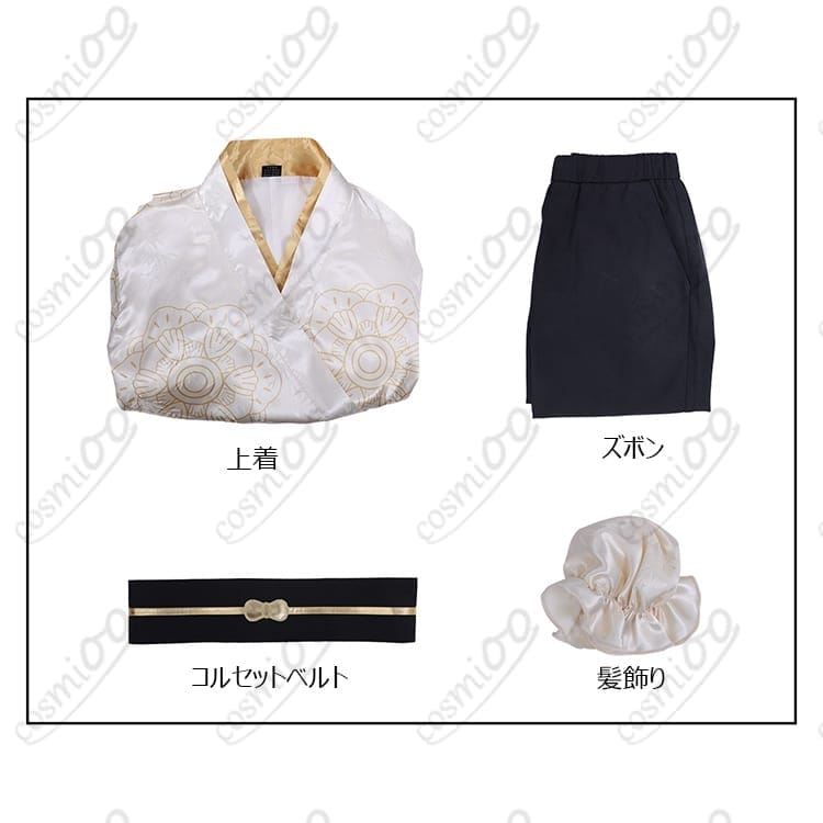 薬屋のひとりごと 壬氏 コラボカフェ店員制服 高再現フルセット コスプレ衣装 - 4枚目の画像