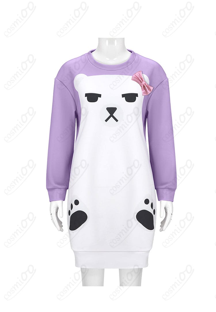 KPOPガールズ! ミラ パジャマ風コスプレ衣装 正面デザイン 全体のシルエットが確認できる画像