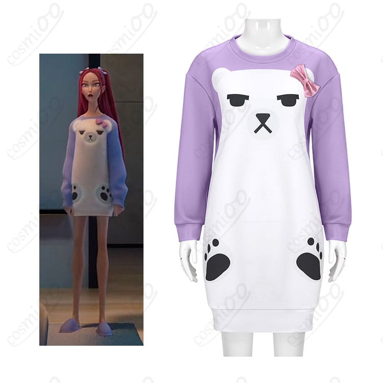 KPOPガールズ! デーモン・ハンターズ ミラのパジャマ風コスプレ衣装とキャラクター人物図|COSMIOO公式