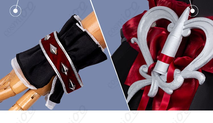 ストリノヴァ 香奈美「世紀の歌姫」コスプレ衣装の腕飾りディテール画像。高再現のアクセサリーが華やかさをプラス。