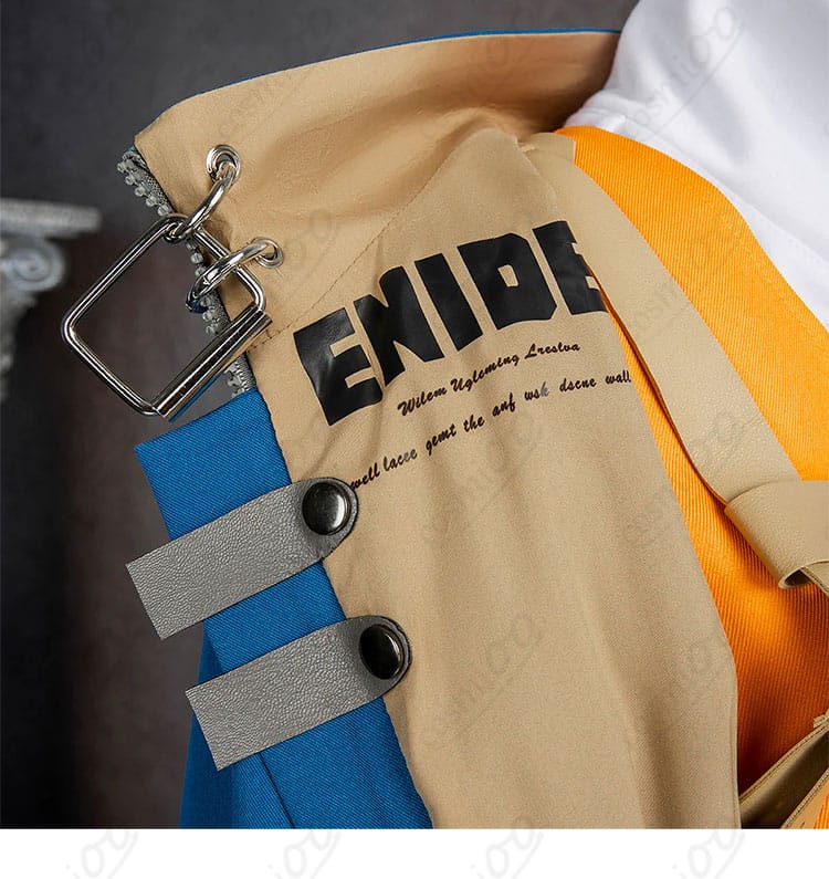 ギルティギア ストライヴ ユニカ 外套の襟部分とアルファベット装飾の接写