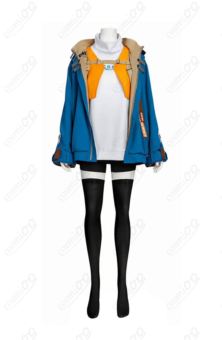 ギルティギア ストライヴ ユニカ コスプレ衣装の正面ディテールとライン