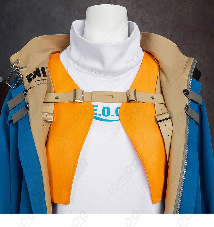 ギルティギア ストライヴ ユニカのシャツ襟ディテールのアップ写真