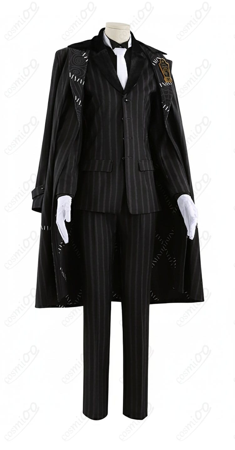 ジャミル・バイパー ナイトメアースーツ右側シルエット。マントとコートのラインが美しい角度写真