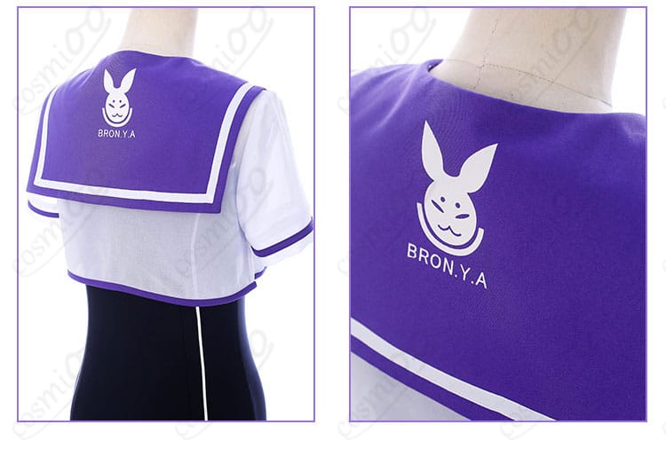 崩壊3rd ブローニャ スクール水着 背面披肩アクセント装飾詳細|高精度再現