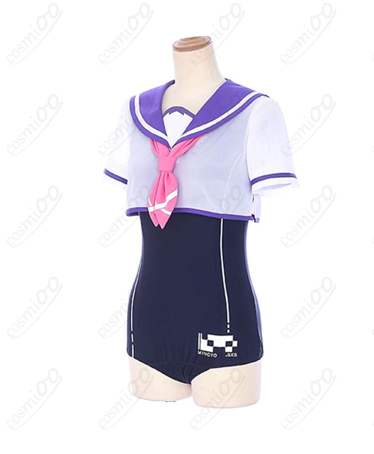 崩壊3rd ブローニャ・ザイチク スクール水着 コスプレ衣装 側面シルエット 写真