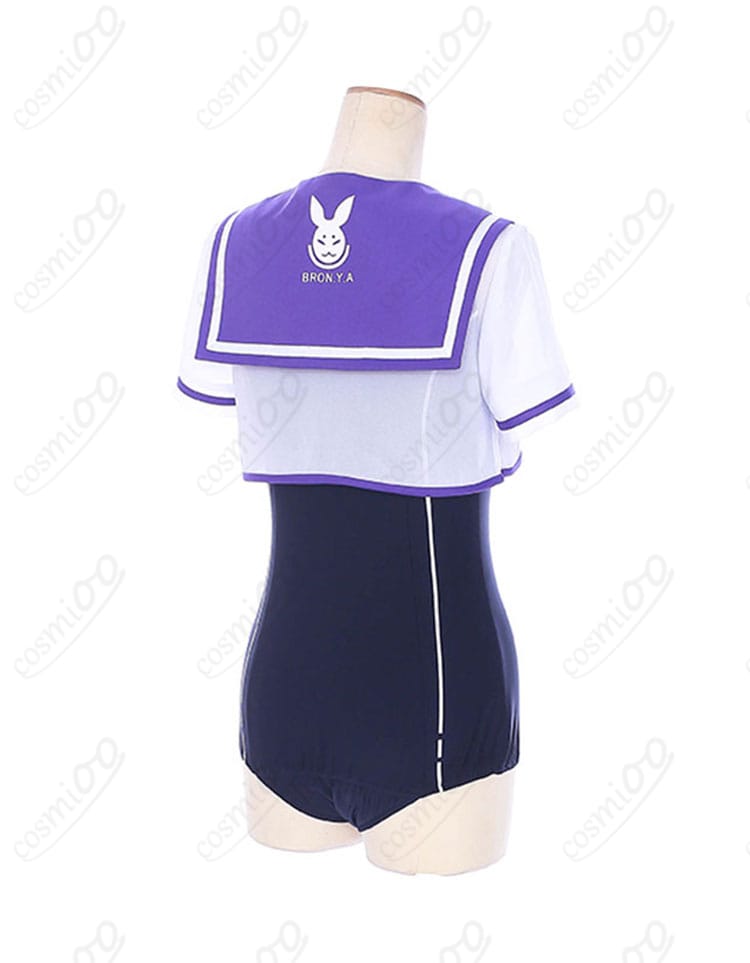 崩壊3rd ブローニャ コスプレ衣装 側背部ディテール 図|背中ライン再現